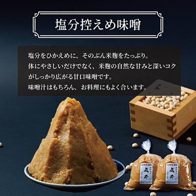 ふるさと納税 茅野市 信州味噌の丸井伊藤商店人気NO.1　塩分控えめ味噌(粒)【2kg(1kg×2個)】 |  | 01