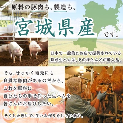 伊豆沼ハム 肩ロース生ハムブロック 約1.6kg【配送不可地域：離島】【1713703】