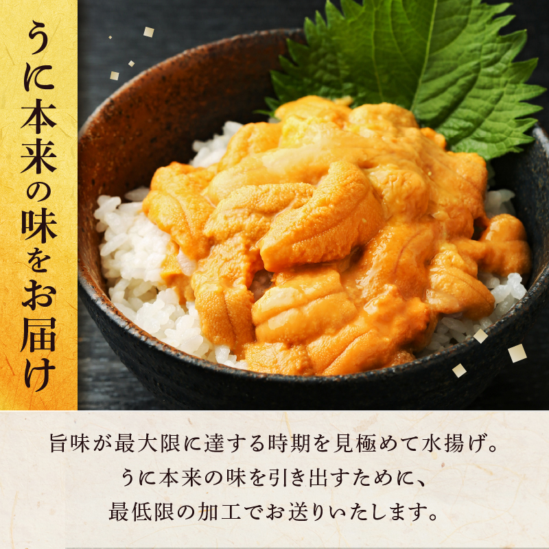 ≪氷温熟成≫塩水うに(天然バフンウニ)　50g×5パック_111104