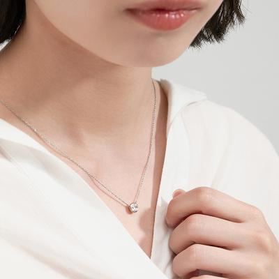 ふるさと納税 甲府市 プラチナ シンプルダイヤモンドネックレス(0.5ct)　60-9579 |  | 03