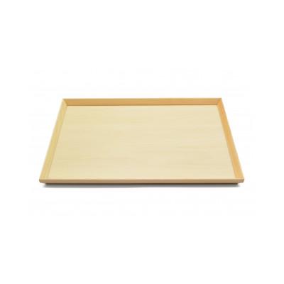 ふるさと納税 海南市 スタッキングトレー　白木 33cm長　5枚セット