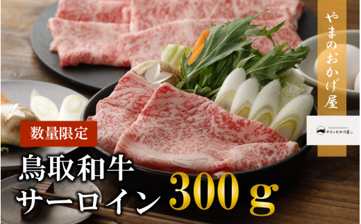 鳥取和牛 サーロイン しゃぶしゃぶ・すき焼き　300g 国産 牛肉 サーロイン 和牛 黒毛和牛