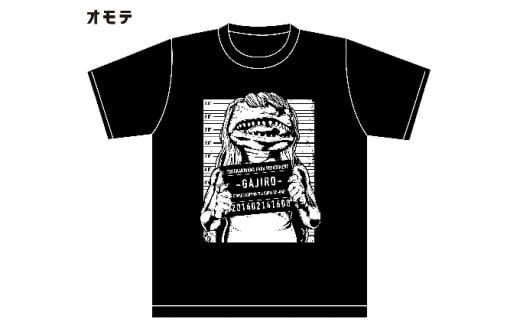 アメコミ風ガジロウTシャツ白 S