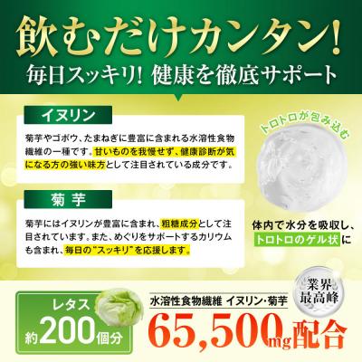 ふるさと納税 名古屋市 ハルクファクター イヌリン 65,500mg 水溶性 食物繊維 大容量 300粒 |  | 02