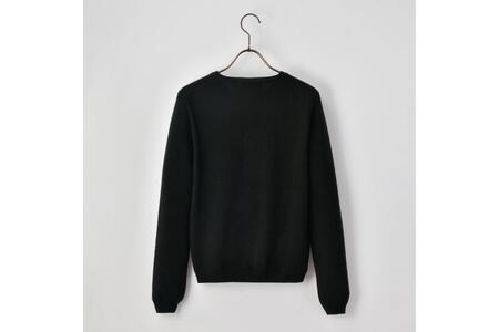 ベビーカシミヤ　カーディガン　レディース　Lサイズ　【ブラック】 【178005-2】 ｶｼﾐﾔ 天然素材 ｾｰﾀｰ 服 国産 国内製造 ﾍﾞﾋﾞｰｶｼﾐﾔ