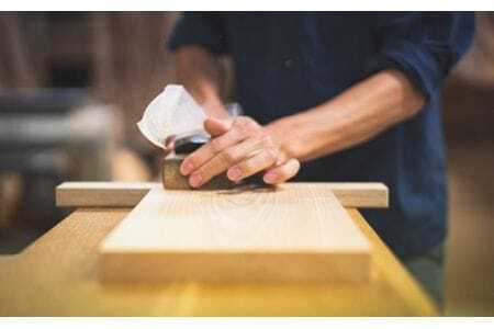 M439　紀州ヒノキ（一枚板）まな板家具職人カンナ造り