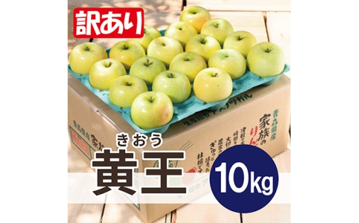 ＜9月発送予定＞訳あり青森りんご  夏が旬! 黄王(きおう)約10kg 平均糖度12度以上【1607463】