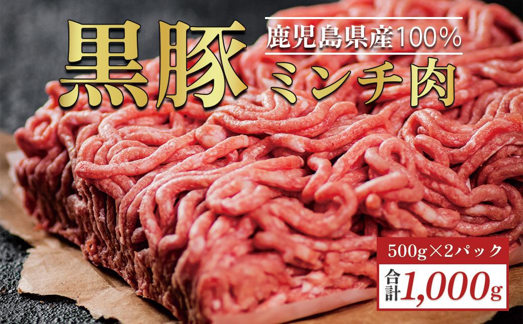 鹿児島県産【黒豚】ミンチ肉１ｋｇ U714