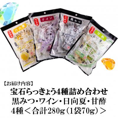 ふるさと納税 三股町 宝石らっきょう4種セット(70g×4袋・計280g)【MI120】 |  | 02