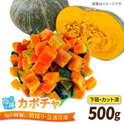 ふるさと納税 糸島市 カボチャ 500g 冷凍カット済み 福岡県糸島産 オーガニックナガミツファーム [AGE041]