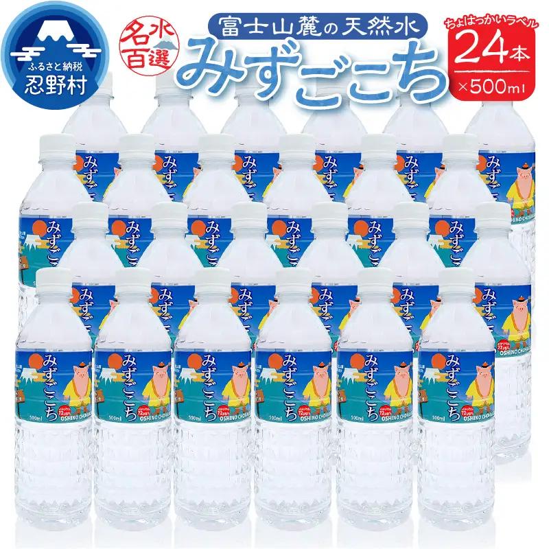富士山麓　名水百選の天然水（忍野八海 ちょはっかい）500ml×24本