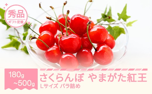 
                  さくらんぼ やまがた紅王 2026年産 令和8年産 Lサイズ 容量を選べる 山形県産 フルーツ 果物 くだもの サクランボ ※沖縄・離島への配送不可 sb-ybslx
                