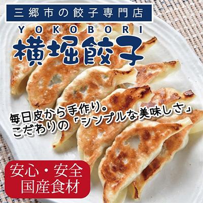 ふるさと納税 三郷市 【国産素材】自家製モチモチ皮の手包み餃子(黄金色のカレー・風味抜群のエビ・やさしい横堀餃子)55ヶ