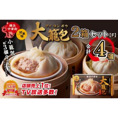 ふるさと納税 横浜市 「 大籠包」(2箱 計4個入り)【横浜中華街 開華楼】[F]