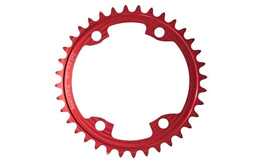 1988 バランスリング　36T R-2 L+2　赤　楕円ギア　楕円ギヤ　バロックギヤ　バロックギア　ヒルクライム バイオペース Rotor アブソリュートブラック 坂対策　