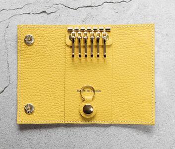 maf pinto (マフ ピント) キーケース ライトイエロー ADRIA LINE レザー 本革 日本製