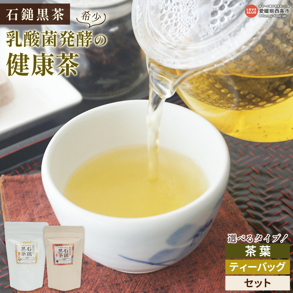 【ふるさと納税】＜石鎚黒茶 乳酸菌発酵の健康茶＞ ※1か月以内に順次出荷します。 選べる タイプ 内容量 希少 茶葉 ティーバッグ 発酵茶 緑茶 お茶 ティーパック 飲み物 飲料 ドリンク 詰め合わせ 詰合せ 1パック 2パック セット 愛媛県 西条市 【常温】