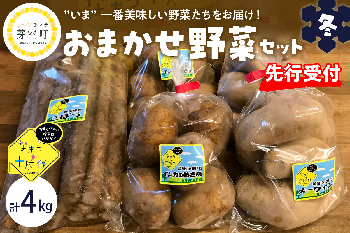 
【先行受付】【2025年2月より順次発送】北海道十勝芽室町 季節のおまかせ野菜セット（冬） me001-015c
