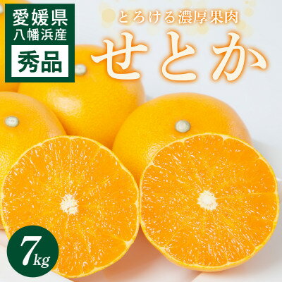 【ふるさと納税】せとか 7kg 愛媛県 八幡浜市 西宇和地区 とろける濃厚果肉 柑橘の女王【H25-327】【1714496】