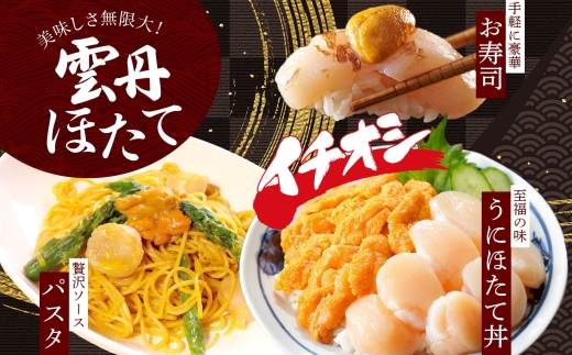 3077. うに ホタテ 豪華 海鮮 セット 4人前 ウニ チリ産 冷凍 200g ほたて 300g 雲丹 帆立 丼 刺身 送料無料 北海道 弟子屈町