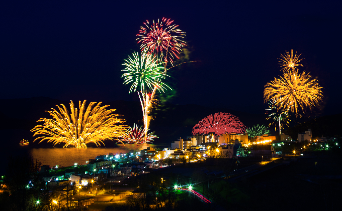 洞爺湖温泉 サプライズ 花火打ち上げ券 花火大会チケット チケット イベント 