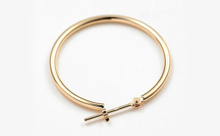 K18 フープピアス　1.5×25　111640 SWAE041