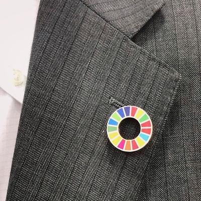 ふるさと納税 小国町 【阿蘇小国杉】木製SDGsバッジセット(ピンバッジ/マグネットバッジ各2個ずつ) |  | 01