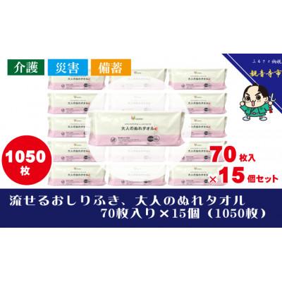 ふるさと納税 観音寺市 大人のぬれタオル70枚入り×15個(1050枚)【介護・災害・備蓄】KA-88F |  | 01
