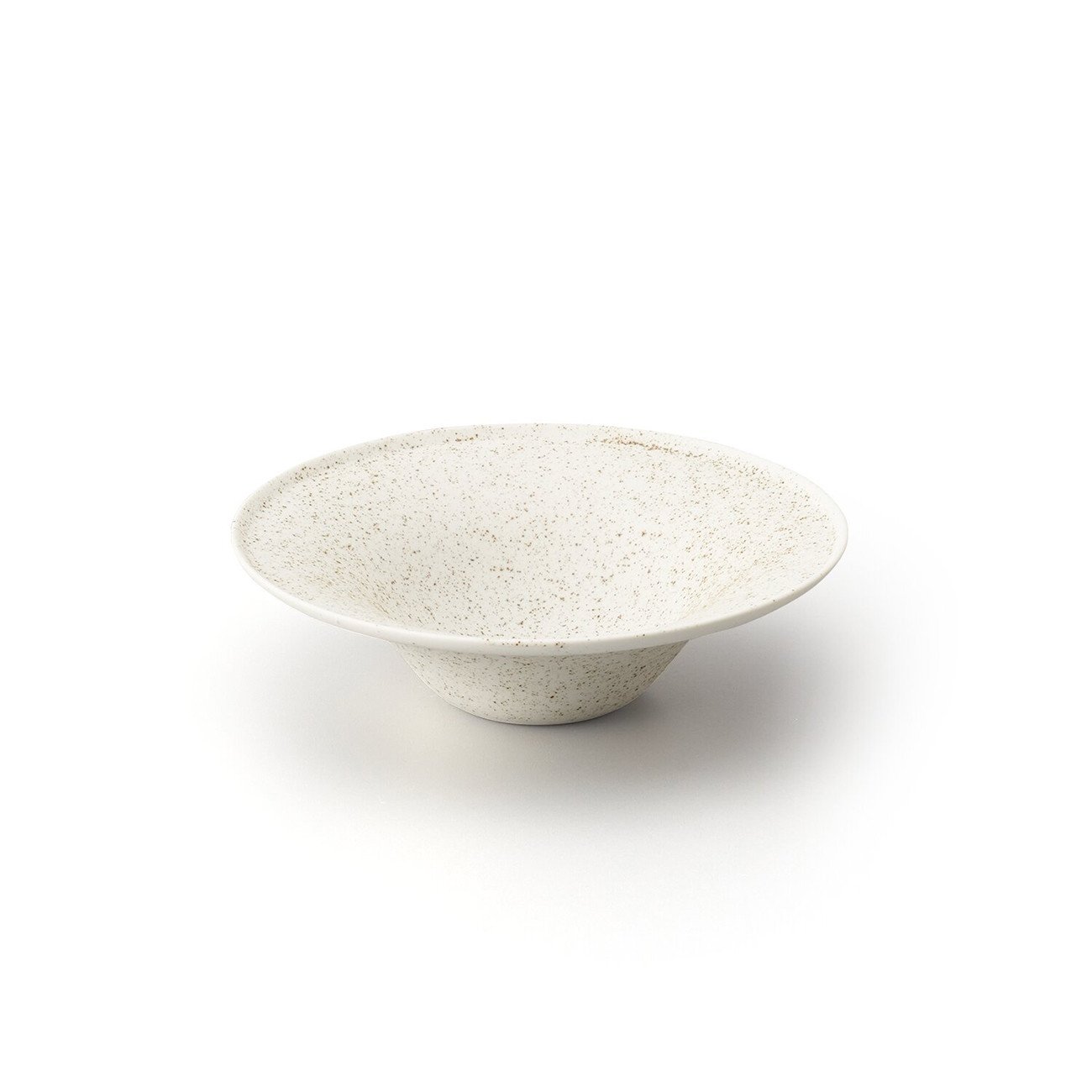 
            【伊万里焼/畑萬陶苑】Bowl with rim Ф17.5cm -Nashiji White-
          
