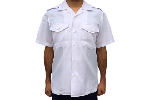 【船員服】半袖開襟パイロットシャツ LLサイズ ku091-049-ll-r