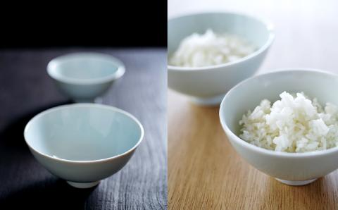 こだわりの白磁 夫婦 茶碗 セット（桐箱入り）／ 白 大容量サイズ 夫婦茶碗
