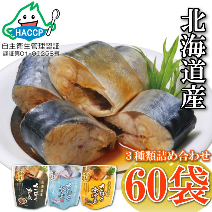 【ふるさと納税】さば煮付けセット(3種・各20P) C-09025
