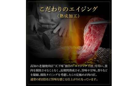 天下味 エイジング工法 熟成肉 土佐あかうし 特選ロースブロック 250g エイジングビーフ 国産 あか牛 赤牛 牛肉 和牛 冷凍配送 真空パック お祝い 高知 芸西村 贈り物 贈答 ギフト