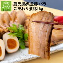 【ふるさと納税】鹿児島県産 豚バラ こだわり 煮豚 500g × 2個 計 1kg しっとり ジューシー ブロック チャーシュー 特製漬け込みたれ 真空パック おつまみ サラダ ラーメン チャーハン 国産 豚肉 豚 冷凍 お取り寄せ お取り寄せグルメ 鹿児島県 南九州市 送料無料