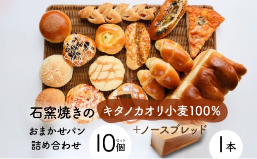 寄附額改定↓ 北海道産小麦100％高級ミニ食パン『ノースブレッド』とおまかせパン詰め合わせ【19113】