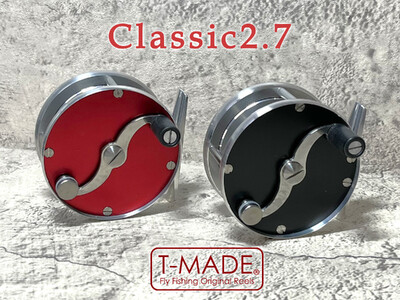 【レッド】T-MADE　Classic2.7リール　釣り リール フィッシング 渓流釣り