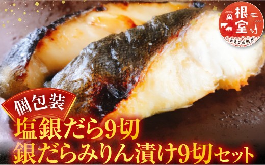 
            B-09060 塩銀だら9切＆銀だらみりん漬け9切セット
          