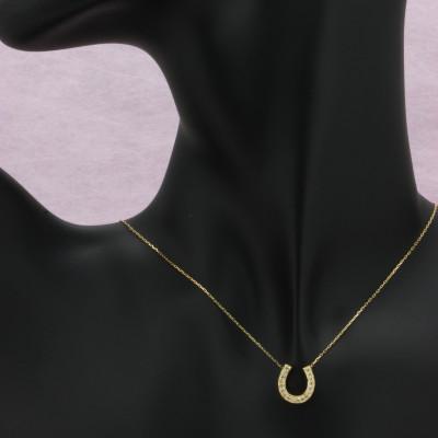 ふるさと納税 山梨県 K18YG 馬蹄 ブラウンダイヤモンド 0.20ct ペンダント(1点) |  | 02