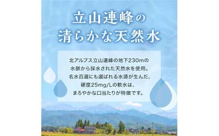 北アルプス立山連峰 5年保存水 2L×6本 2リットル 名水 ミネラルウォーター 防災 備蓄 災害対策 国産 飲料 F6T-732