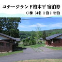 【ふるさと納税】行こう！コテージ。遠野の自然を満喫（4名）コテージランド かしわぎ C棟1泊【柏木平レイクリゾート株式会社】