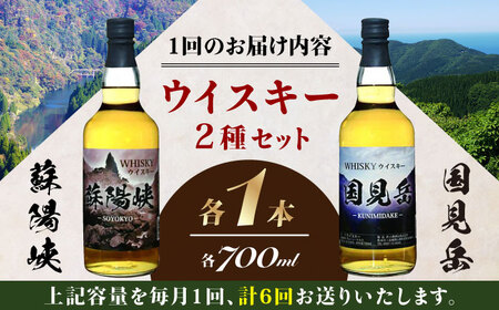【全6回定期便】グレインウイスキー 国見岳 蘇陽峡 2種 セット 700ml 日本 熊本 アルコール 山都町 熊本ウイスキー 山都ウイスキー ジャパニーズウイスキー ウイスキー【山都酒造株式会社】[Y