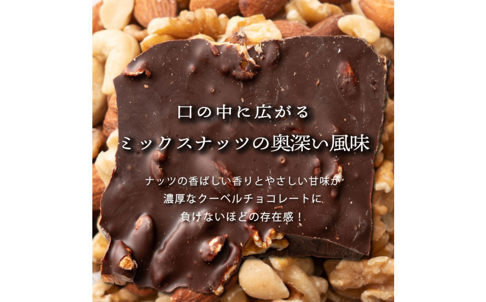 【訳あり】割れチョコ ミックスナッツ 1.44kg(180g×8袋)クーベルチュール使用