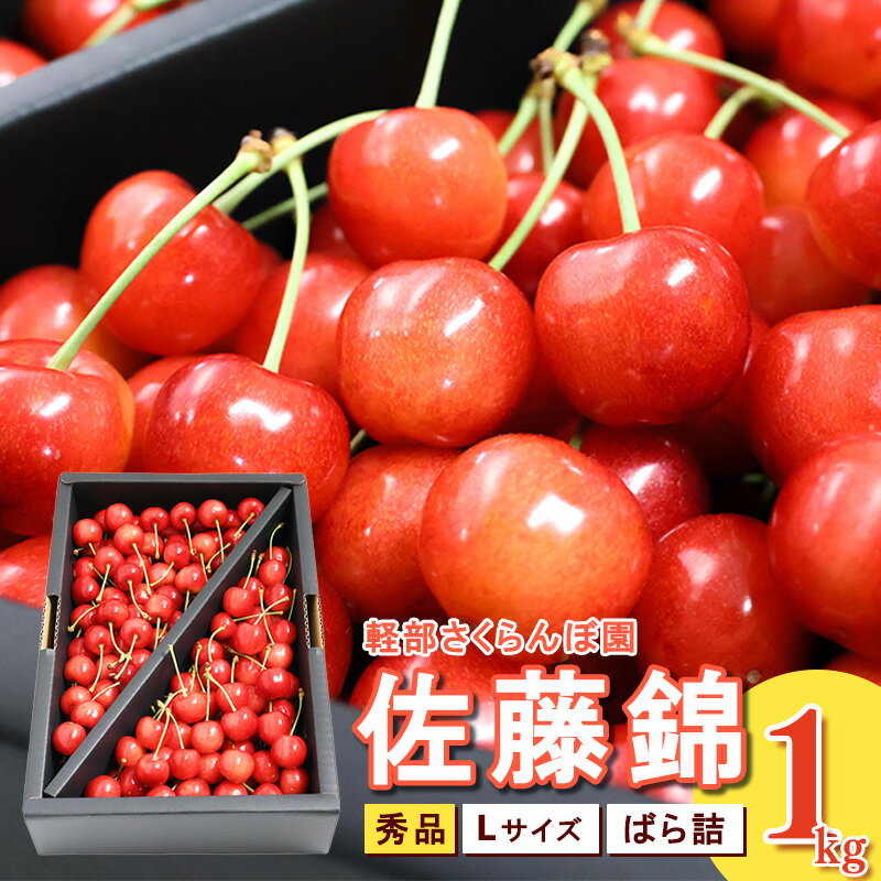【ふるさと納税】先行予約 山形県産 さくらんぼ 佐藤錦 L 秀品 1kg （ばら詰）令和8年産【2026年6月上旬頃〜下旬頃発送予定】※配送不可 沖縄・離島フルーツ 果物 果実 山形産 1キロ 2026年産 令和8年 直送 お取り寄せ
