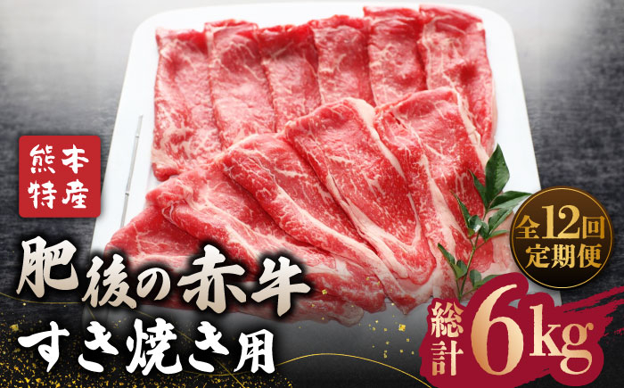 
【全12回定期便】【数量限定】肥後の赤牛 すきやき 用約500g【山鹿食品企画】 すきやき すき焼き 熊本 くまもと 九州 [ZBO013]
