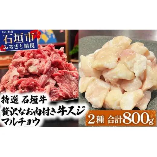 牛スジ500gマルチョウ300ｇのセット 　IM-23
