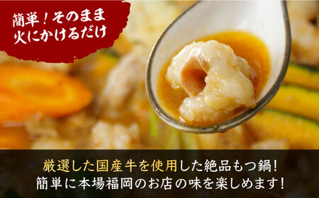 新元祖味噌もつ鍋 ひとり鍋 セット ×2個 ( ちゃんぽん or うどん + 野菜 )国産牛 ホルモン もつ鍋 鍋 [VAH043]