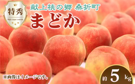 No.235 もも【まどか・2026年産先行受付】特秀　5kg　桑折町産　JAふくしま未来　桃 ／ モモ 果物 フルーツ 福島県 特産品