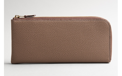 Lジップ 束入れ(カード8枚 小銭入れ付) トープ【1245-3-GMS】｜革製品 レザー 国産 [1061]