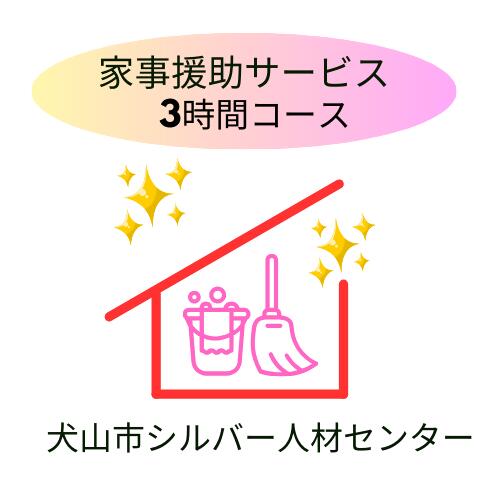 【ふるさと納税】「家事援助」サービス(3時間コース)｜援助 3時間 サポート 遠方 両親 祖父母 犬山市内 会話 話 片付け かたづけ 掃除 付き添い 洗濯