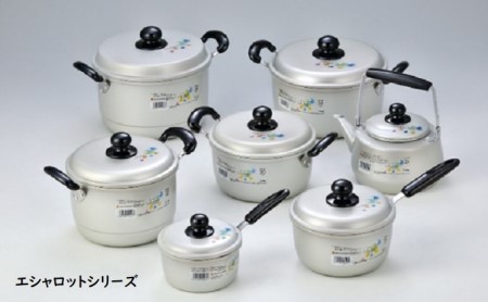 鍋 ガス火用 エシャロット両手鍋 22cm 両手鍋 蓋 蓋付き 軽量 軽い アルミ製 北陸アルミ 北陸アルミニウム 日本製 調理器具 キッチン用品 日用品 富山県